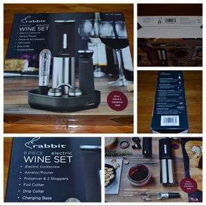 Rabbit 8-piece electric wine set - NEW